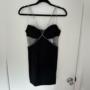 HEIRESS black mini dress